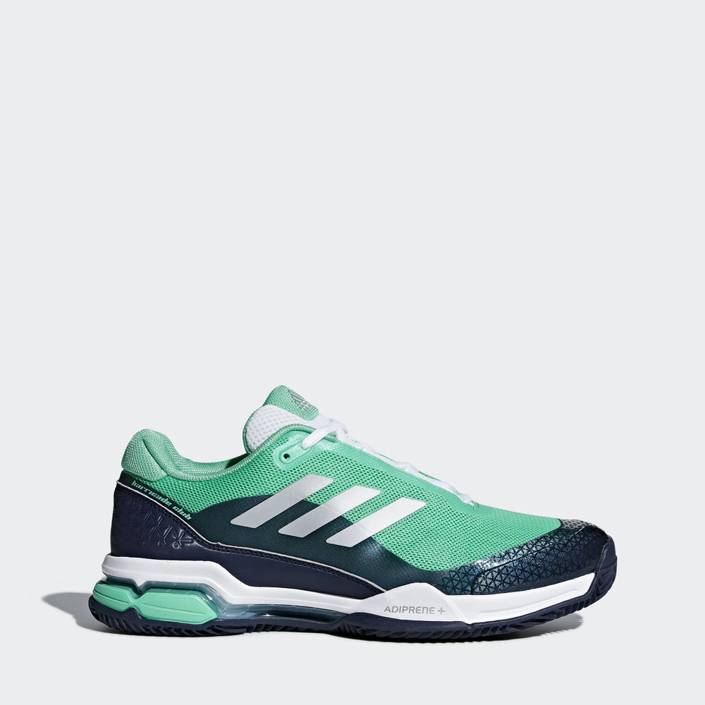 Adidas Barricade Club - παπούτσια τένις ανδρικα - Πρασινο/Ασημι/Σκουρο Μπλε,Μέγεθος: EU 36 – 54 2/3